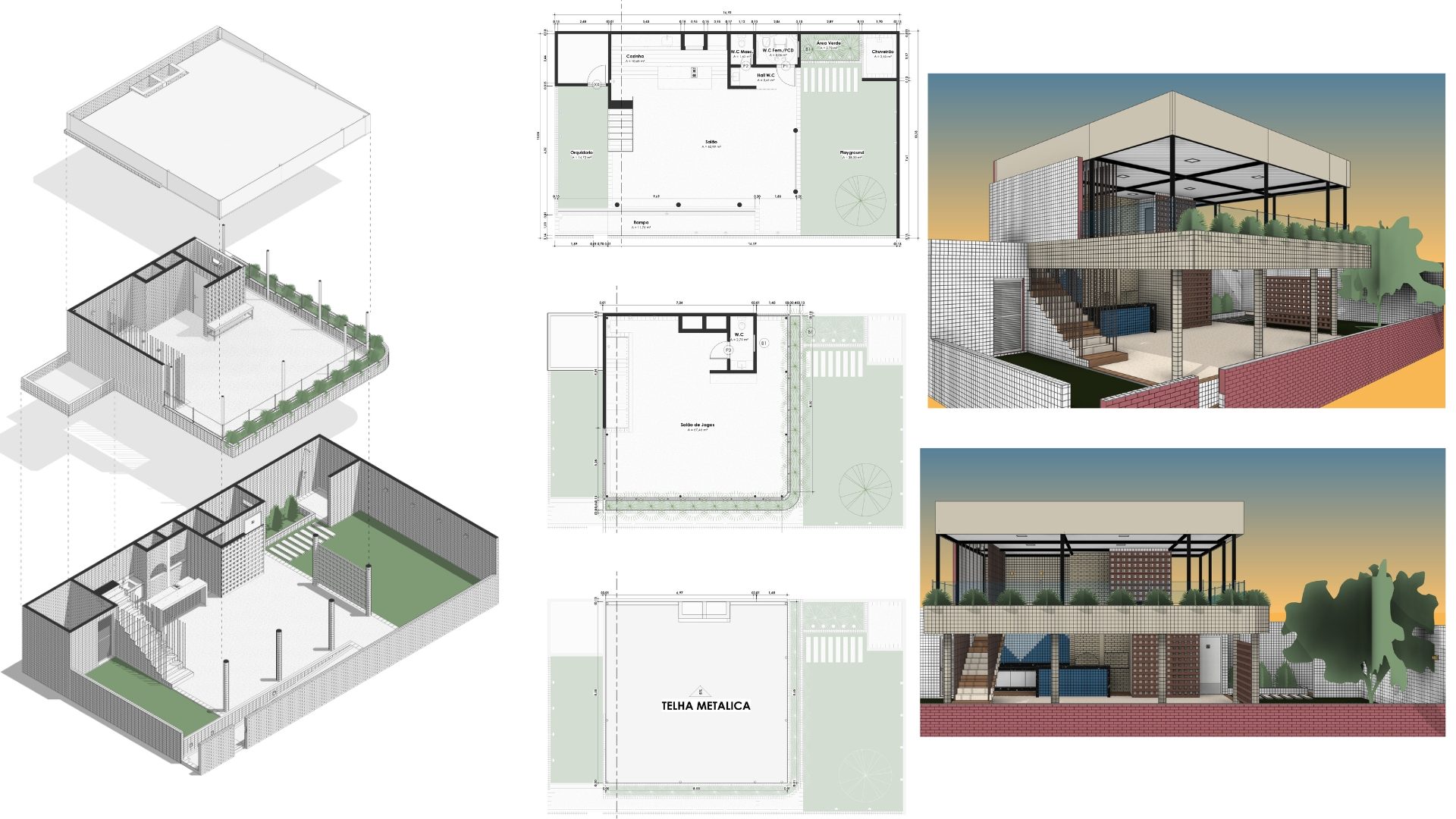 Projeto desenvolvido com o Template Revit Sem Sufoco 5