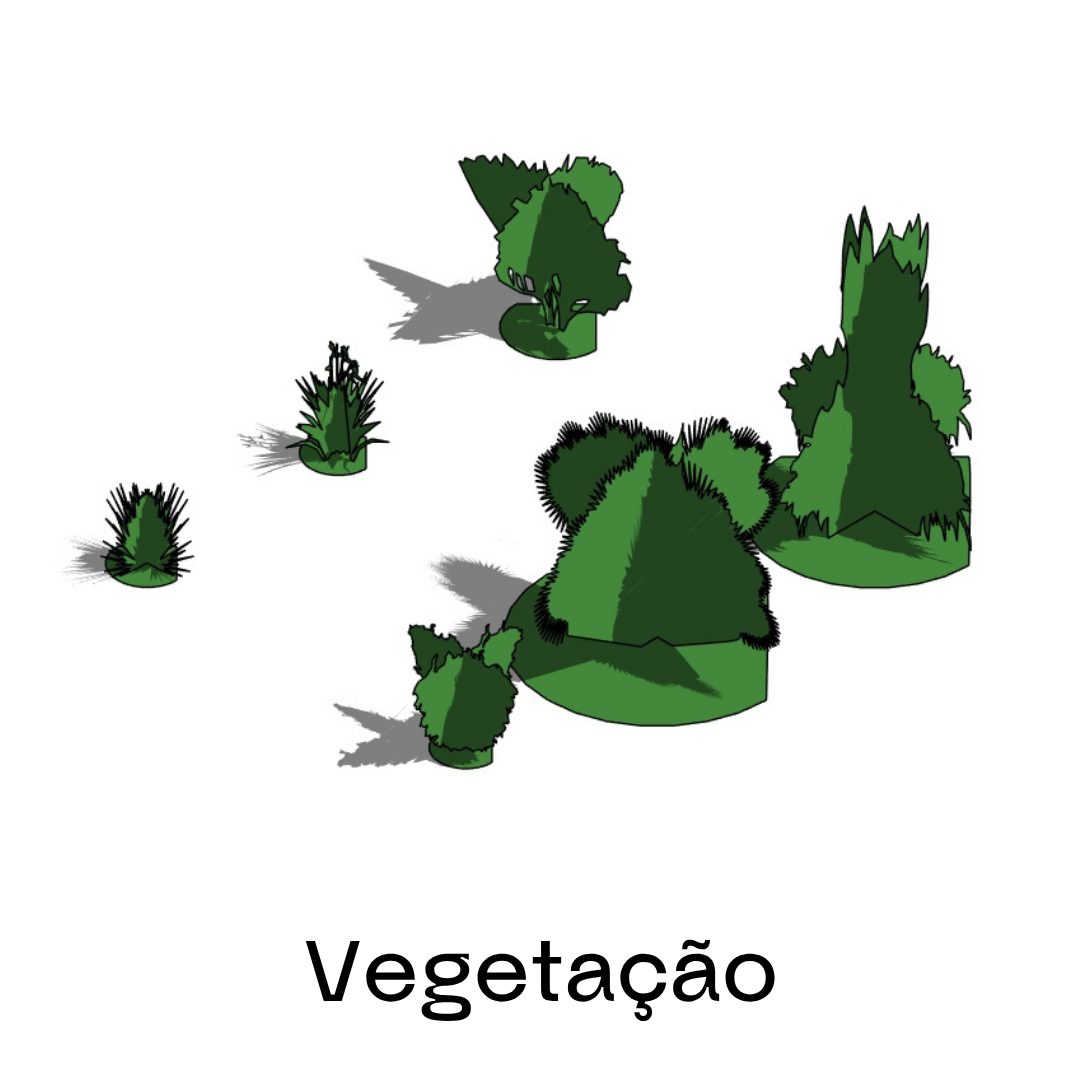 Vegetação configurada