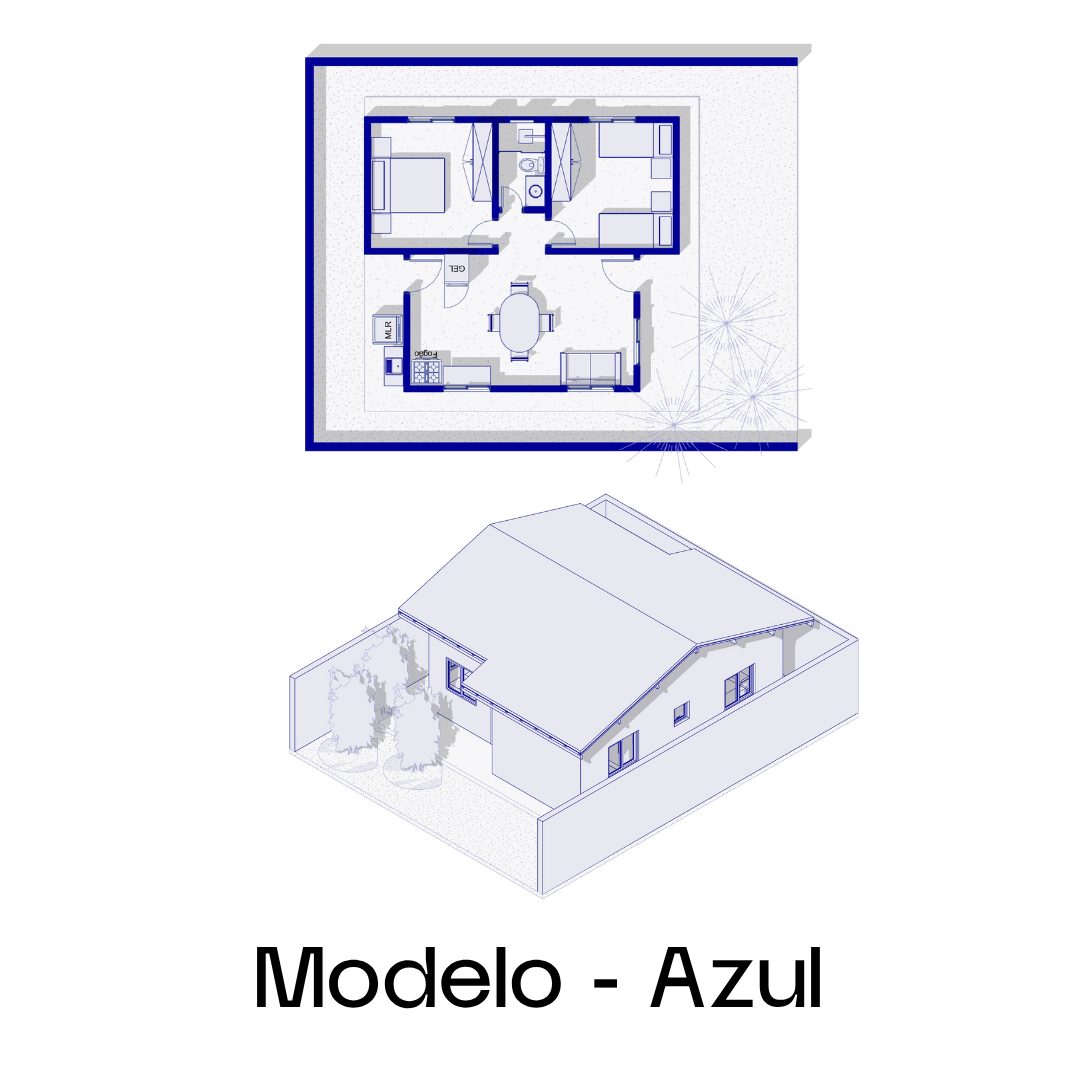 Modelo de vista estilo azul