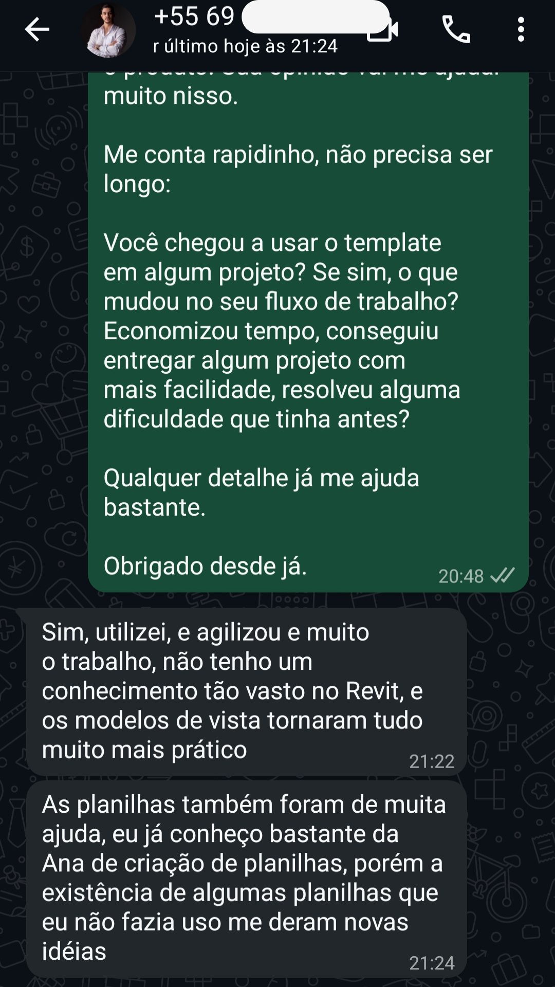 Conversa de WhatsApp com Luiz Fernando